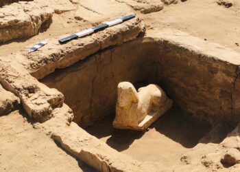 Roman-era sphinx statue unearthed in Qena