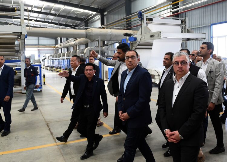 PM witnesses inauguration of "Egypt Fanyang" factory for textile printing in SCZone 1 - Egyptian Gazette
