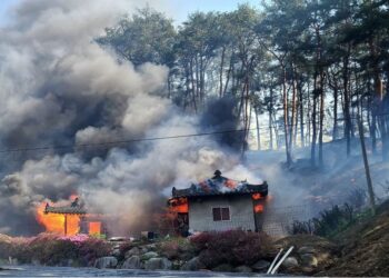 South Korea wildfire forces 500 residents to evacuate, rain helps fight flames