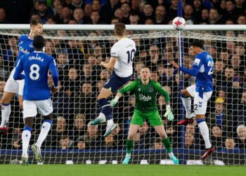 English Premier League: Everton holds Tottenham 1-1