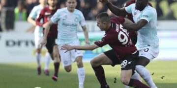 Serie A: Inter Milan held 1-1 by Salernitana