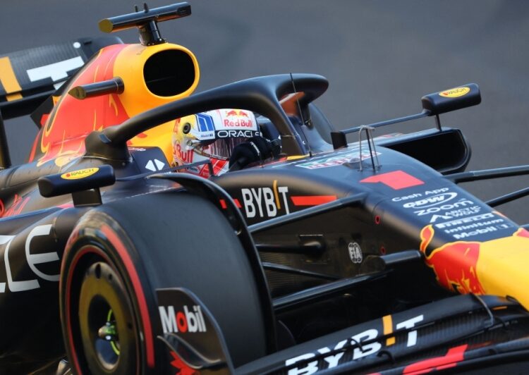 Verstappen tops fiery Baku practice 1 - Egyptian Gazette Red Bull Racing's Dutch driver Max Verstappen steers his car during the qualifying session for the Formula One Azerbaijan Grand Prix at the Baku City Circuit in Baku.