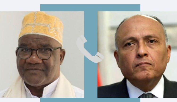 Shoukry probes Sudanese crisis with his Comoran counterpart 2 - Egyptian Gazette Shoukry probes Sudanese crisis with his Comoran counterpart 1 - Egyptian Gazette