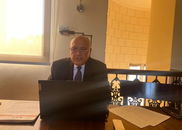 FM asserts necessity of giving priority to maintaining Sudan's foundations 1 - Egyptian Gazette Foreign Minister Sameh Shoukry