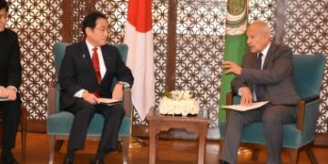 Abul Gheit receives Japanese PM 1 - Egyptian Gazette Abul Gheit receives Japanese PM