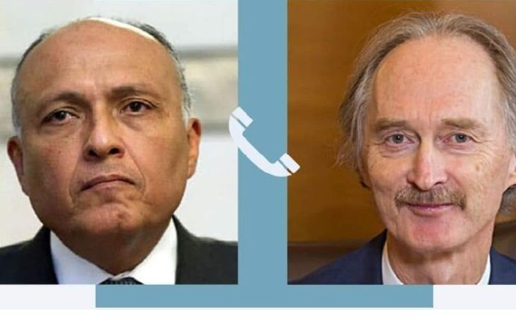 FM phones UN special envoy for Syria 1 - Egyptian Gazette