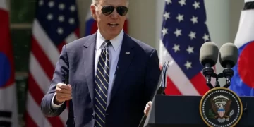 Biden takes his re-election pitch to financial backers