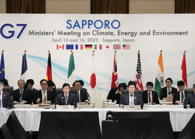 G7 energy, environment leaders haggle over climate strategy 2 - Egyptian Gazette G7 energy, environment leaders haggle over climate strategy 1 - Egyptian Gazette