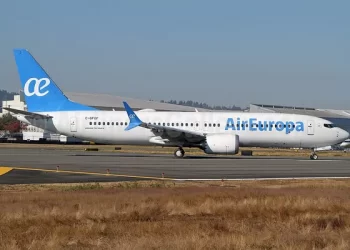 1st Air Europa flight lands at Sphinx airport