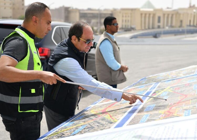 President Sisi inspects road projects in Giza 1 - Egyptian Gazette