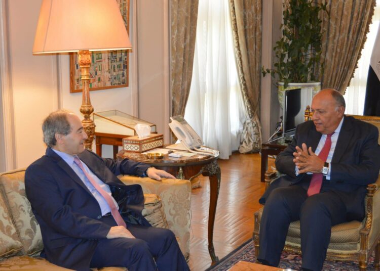 Egyptian, Syrian FMs hold closed-door meeting in Cairo 1 - Egyptian Gazette