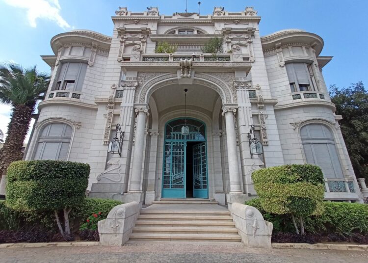 Saffron Palace on Ain Shams University’s campus in Abbasia district. (Photo by Mohamed Khalil)