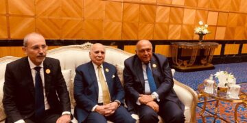 Egypt, Jordan, Iraq FMs discuss fostering relations within trilateral co-operation 1 - Egyptian Gazette Egypt, Jordan, Iraq FMs discuss fostering relations within trilateral co-operation