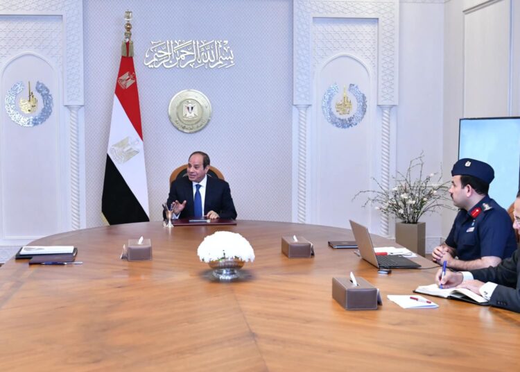 Sisi follows up on progress of “Egypt's Future” agricultural production project 2 - Egyptian Gazette Sisi follows up on progress of “Egypt's Future” agricultural production project 1 - Egyptian Gazette