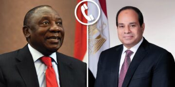 Sisi, Ramaphosa discuss boosting bilateral co-operation over phone 1 - Egyptian Gazette Sisi, Ramaphosa discuss boosting bilateral co-operation over phone