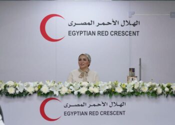 Sisi’s spouse praises efforts of Egyptian Red Crescent