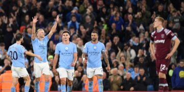 Haaland sets Premier League goal record to put Man City back on top 1 - Egyptian Gazette Haaland sets Premier League goal record to put Man City back on top