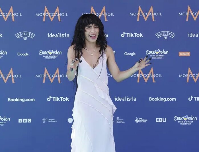 Loreen representing Sweden attends the National Lottery's Big Eurovision Welcome Party at St George's Hall, in Liverpool, England, May 7, 2023.