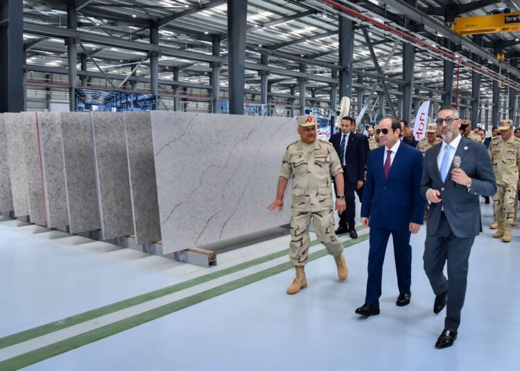 Updated: Sisi opens quartz production complex in Ain Sokhna 1 - Egyptian Gazette