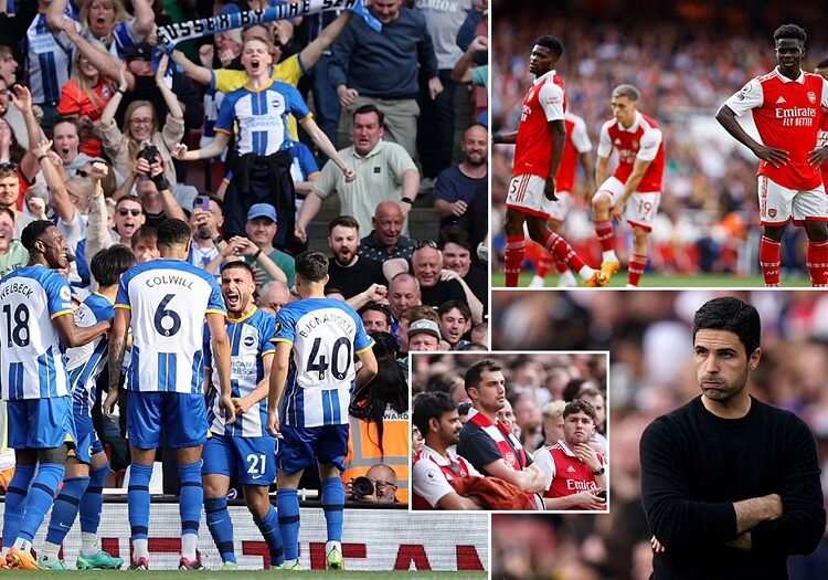 Arsenal's EPL title hopes crumble as City on brink of title 1 - Egyptian Gazette Arsenal's title hopes are now all but over. After being eight points clear at the top of the EPL at the start of April, the Gunners have won just two of their last seven.