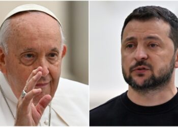 Ukraine’s Zelensky in Rome for talks with pope, Meloni