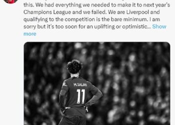 Salah ‘devastated’ at Liverpool’s Champions League failure
