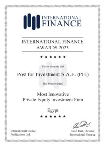 "Post for Investment" selected "most innovative firm" award from International Finance Awards 3 - Egyptian Gazette