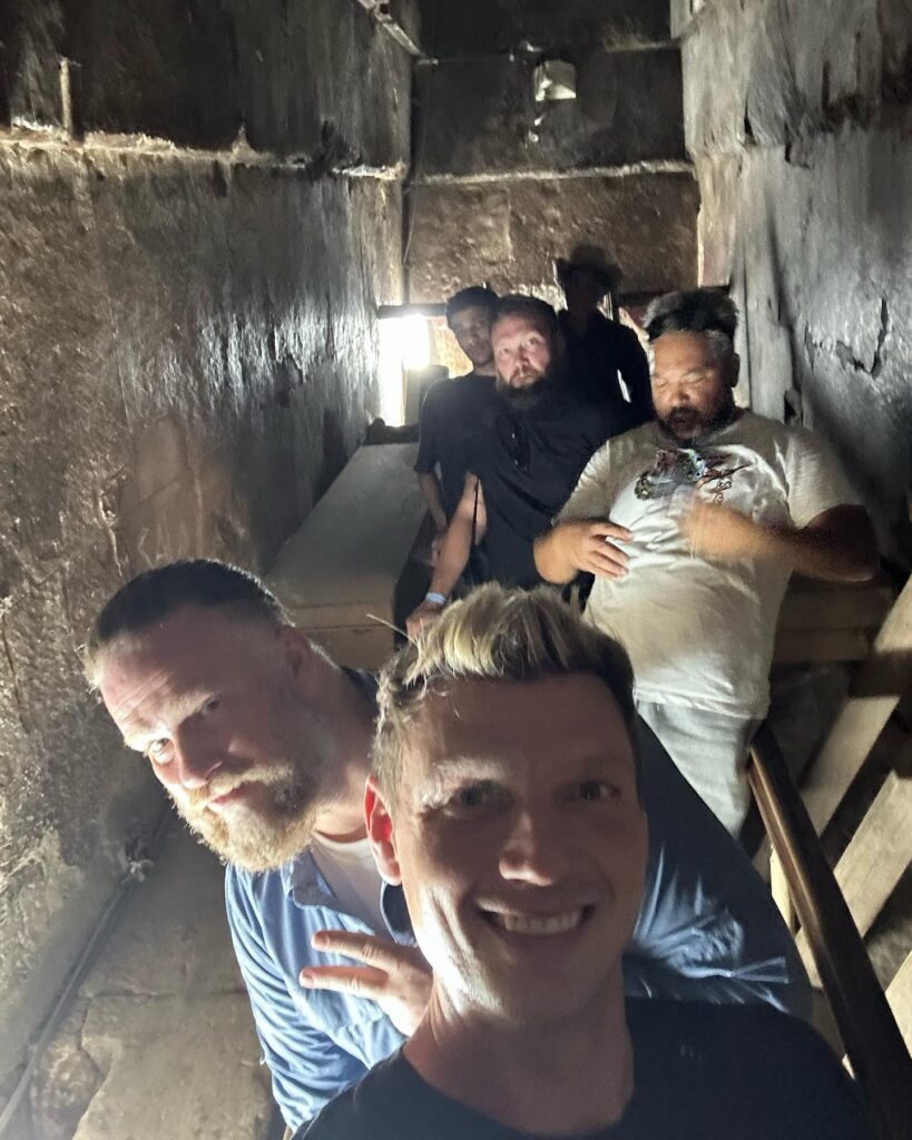 Backstreet Boys visit Giza Pyramids before concert in Egypt Egyptian