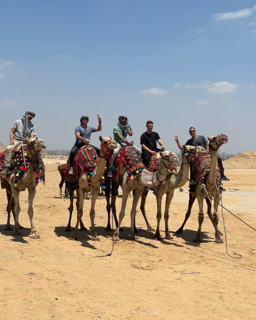 Backstreet Boys visit Giza Pyramids before concert in Egypt Egyptian