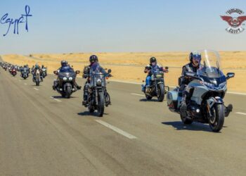 Bikers roaring through Sinai resorts