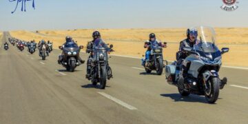 Bikers roaring through Sinai resorts