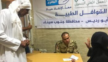 Army sends medical convoys to Sinai
