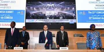 Sisi arrives at COMESA Summit venue in Zambia 1 - Egyptian Gazette Sisi arrives at COMESA Summit venue in Zambia