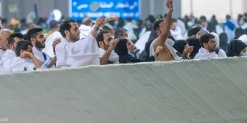 Hajj pilgrims start stoning three 'Jamarat' ritual 1 - Egyptian Gazette Hajj pilgrims start stoning three ‘Jamarat’ ritual
