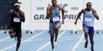 Hughes breaks British 100m record