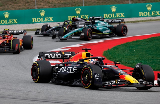 Verstappen wins Spanish Grand Prix 1 - Egyptian Gazette Max Verstappen leads during the Spanish Formula One Grand Prix in Montmelo, Spain.