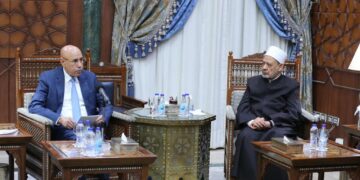 Al Azhar imam receives Mauritanian president