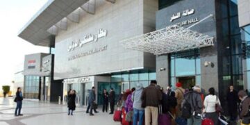 Egypt’s Sphinx Int'l Airport receives 1st Flynas flight 1 - Egyptian Gazette Egypt’s Sphinx Int’l Airport receives 1st Flynas flight