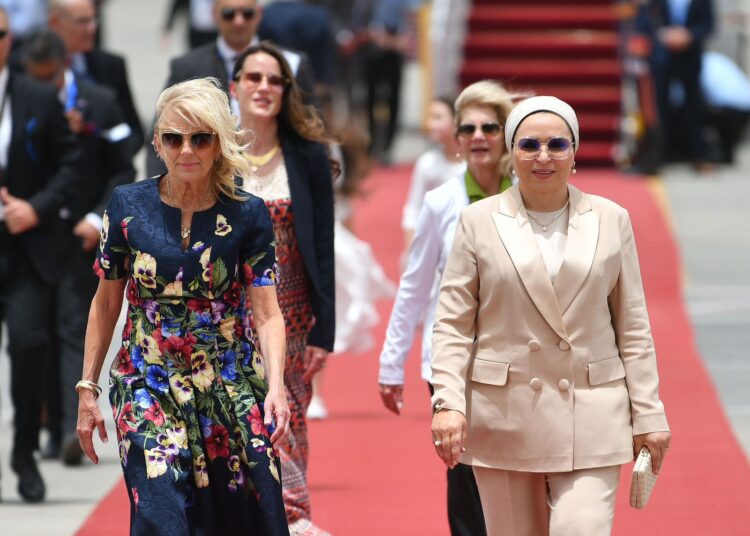Jill Biden arrives in Cairo as part of Mideast tour 1 - Egyptian Gazette