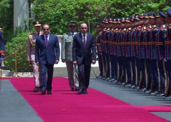 Official reception held for Mauritanian president at El Ittihadiya Palace