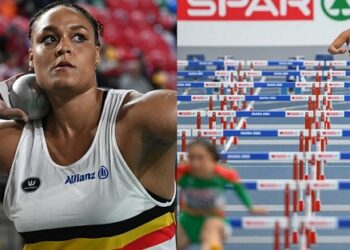 Jolien runs 100m hurdles to save Belgium