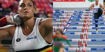 Jolien runs 100m hurdles to save Belgium