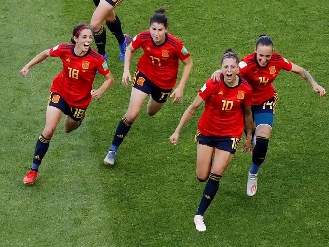 Spain announces squad for Women's World Cup 1 - Egyptian Gazette Spain’s Jennifer Hermoso celebrates scoring their second goal against South Africa at the Women's World Cup 2019. Spain won 3-1.