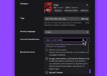 Twitch introduces Content Classification Labels for mature content
