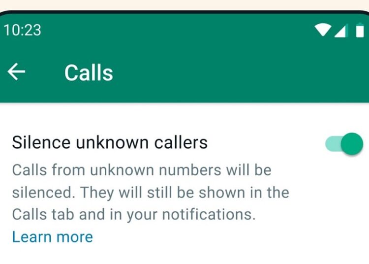 WhatsApp lets users to mute unknown callers 1 - Egyptian Gazette Alternatively, users can choose to stop receiving calls from unknown numbers by blocking them.