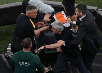 UEFA charge Mourinho for abusing referee after Europa final