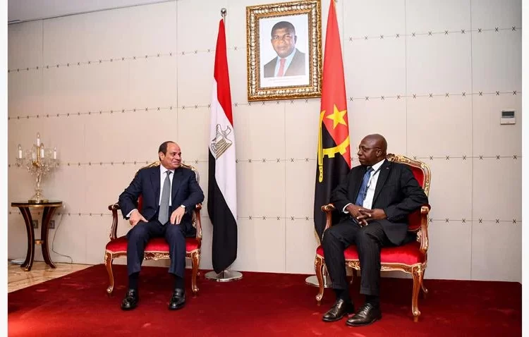 Sisi given official reception at presidential palace in Angola 1 - Egyptian Gazette