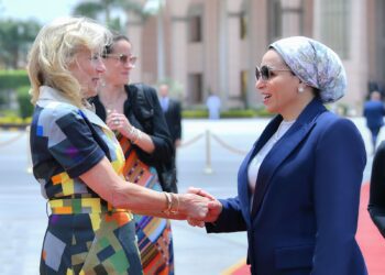 Mrs Sisi sees off Jill Biden after two-day visit to Egypt