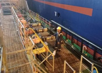 SCZONE says giant container ship successfully fueled at West Port Said harbor