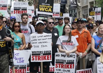 Hollywood shuts down as actors go on strike